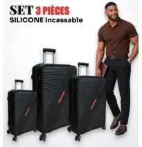 🧳 3 Valises Incassables en Silicone – Collection Bagagici N3